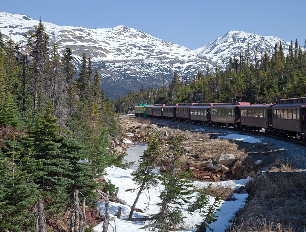 enjoy an old-fashioned train ride to the summit of white pass