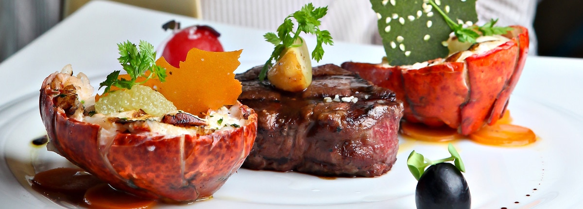 enjoy premium quality steaks and seafood