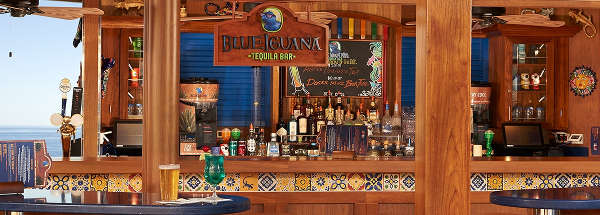 blue iguana tequila bar on carnival cruise lines