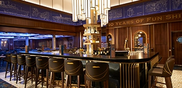 view of the golden jubilee bar onboard the carnival celebration