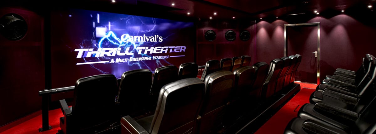 thrill theater on carnival cruise lines