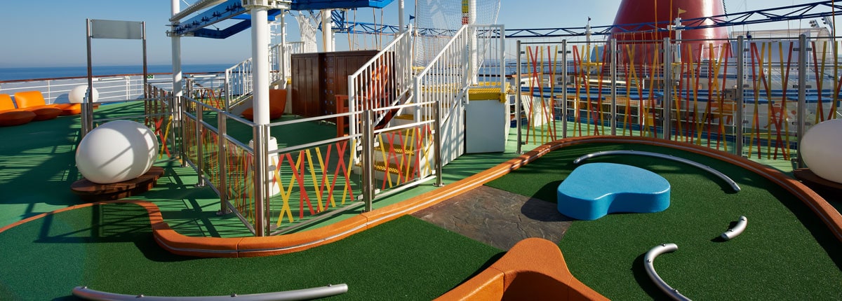 mini golf on carnival cruise lines