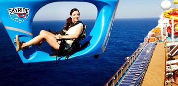 enjoy views from the carnival cruise skyride