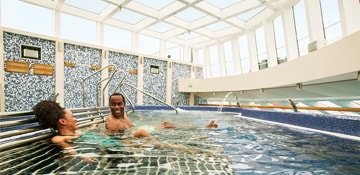 Relax at the Cloud 9 Spa Hydrotherapy pool