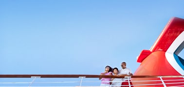 family on a carnival cruise ship