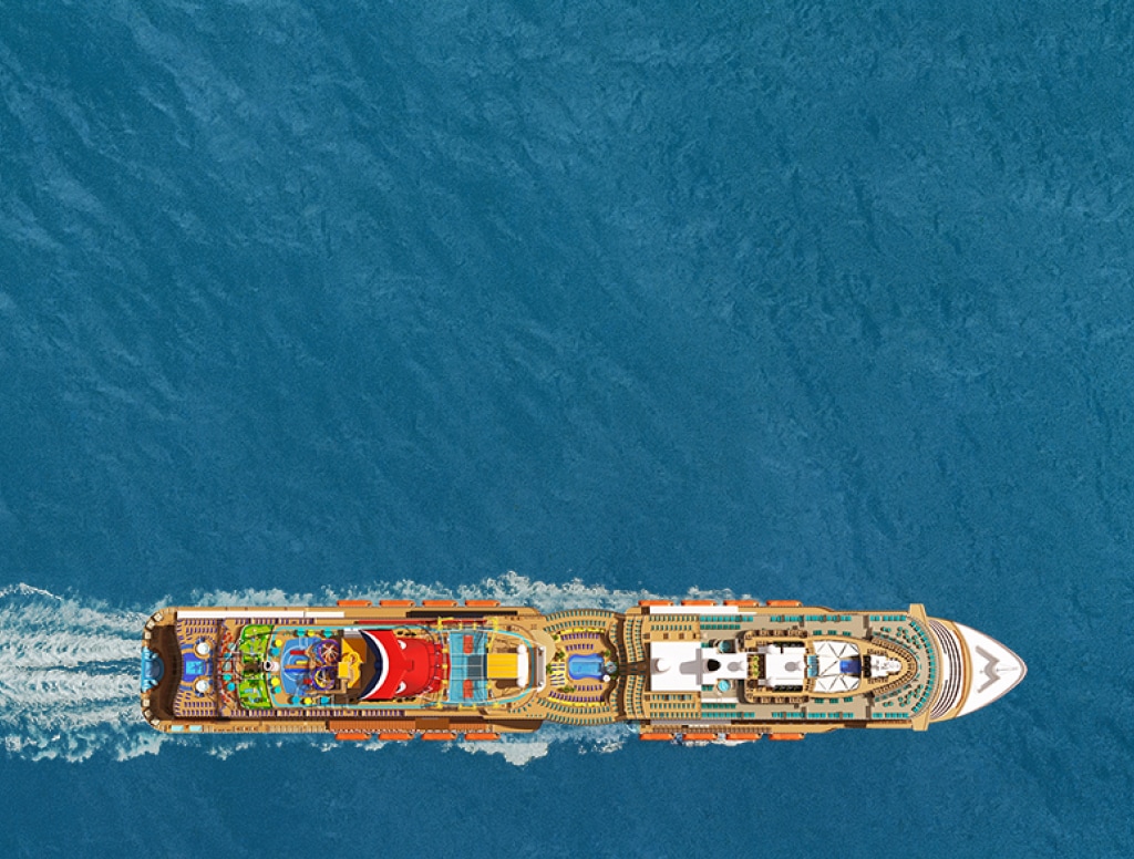 carnival jubilee sails at sea