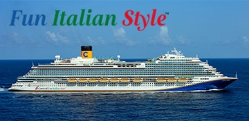 carnival firenze sailing at sea