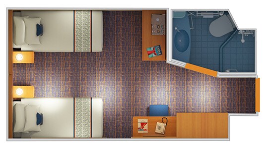 Carnival Horizon Interior Stateroom Floorplan
