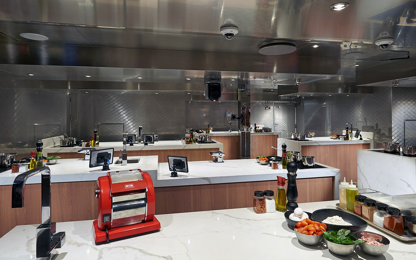 overview of carnival kitchen onboard carnival panorama