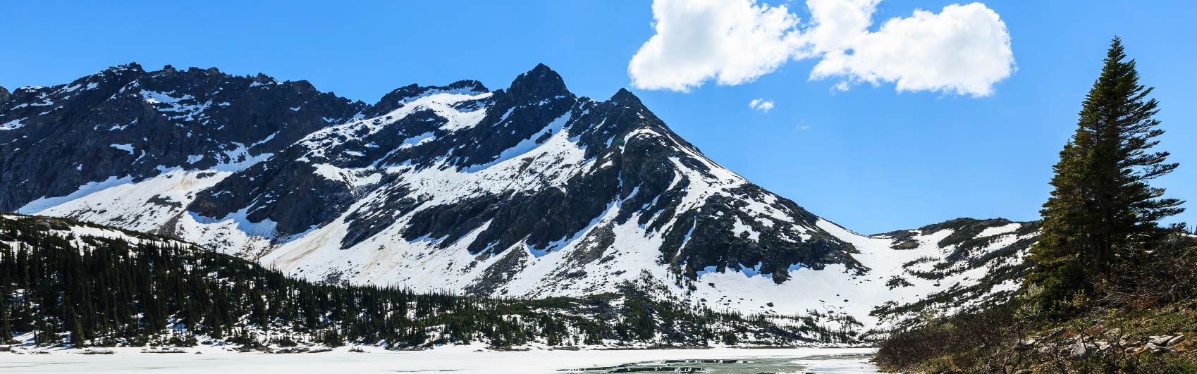 Snow-cover mountains in Alaska