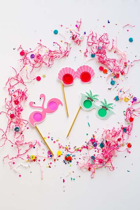 Printable Tropical Vacation Photobooth Props