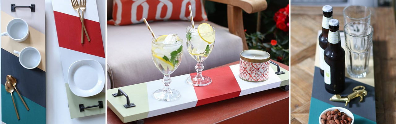 A banner image with three views of serving trays