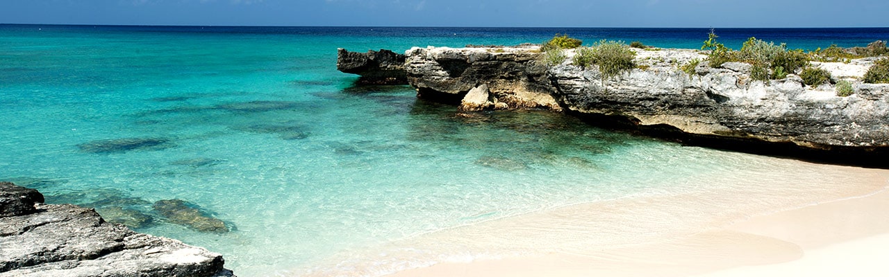 grand cayman view from the beach