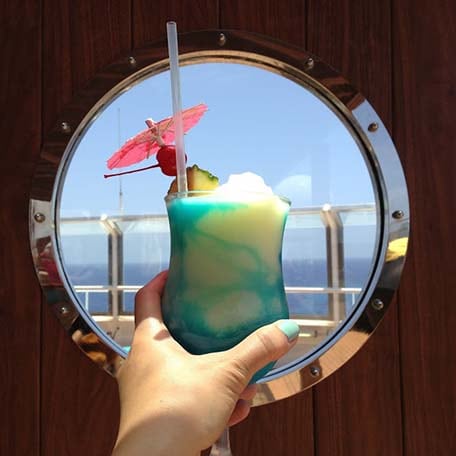 a cocktail from carnival cruise line