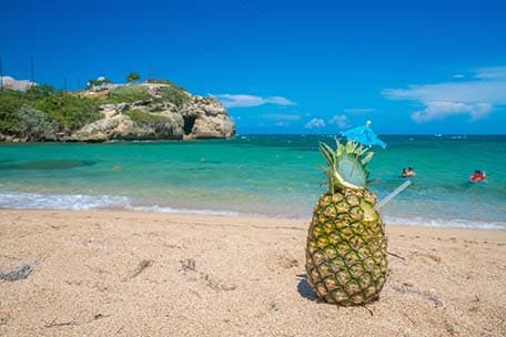pineapple drink in amber cove