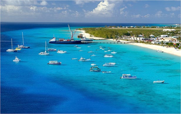 The turquoise blue waters of Grand Turk taken on the Carnival Vista