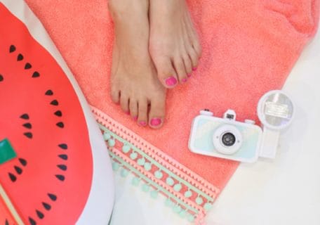 DIY Pompom Beach Towel