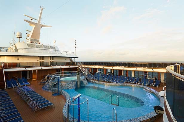 a view of a carnival cruise pool