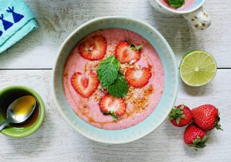 The Most Delicious Strawberry Coconut Soup Recipe!
