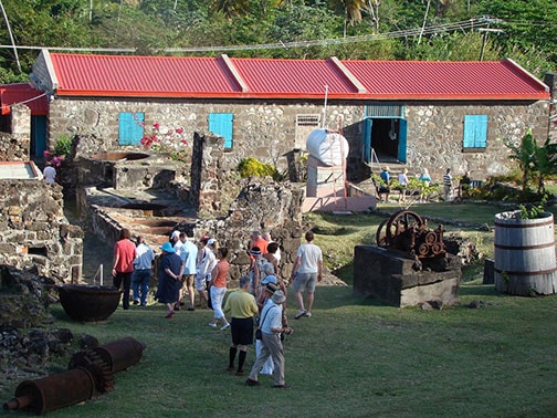 tourist exploring the Carlton Cocoa Station in Grenada