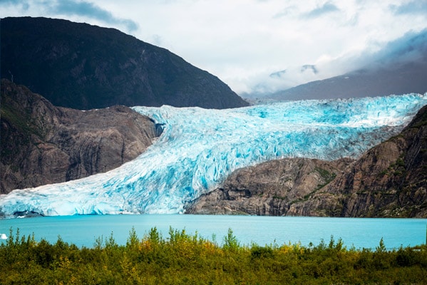 mendenhall glacier in juneau alaska