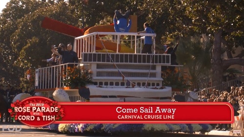 video of the carnival panorama float during the 2019 rose parade
