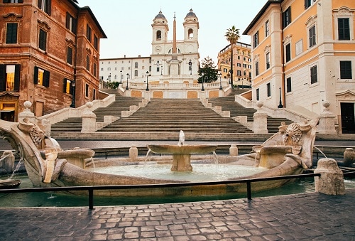 the spanish steps in rome