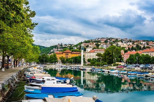 a waterfront view of kvarner bay