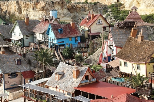 an aerial view of sweethaven village in malta