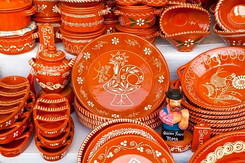 portuguese ceramic plates with roosters on them