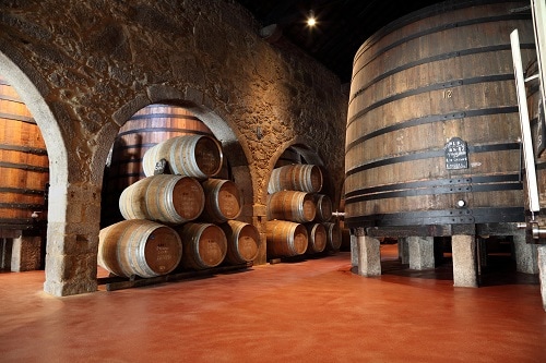 an old fashioned porto wine cell in portugal