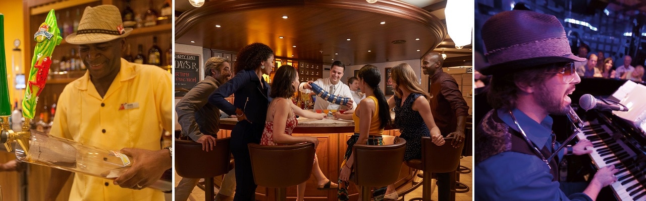 best bars and lounges onboard carnival radiance