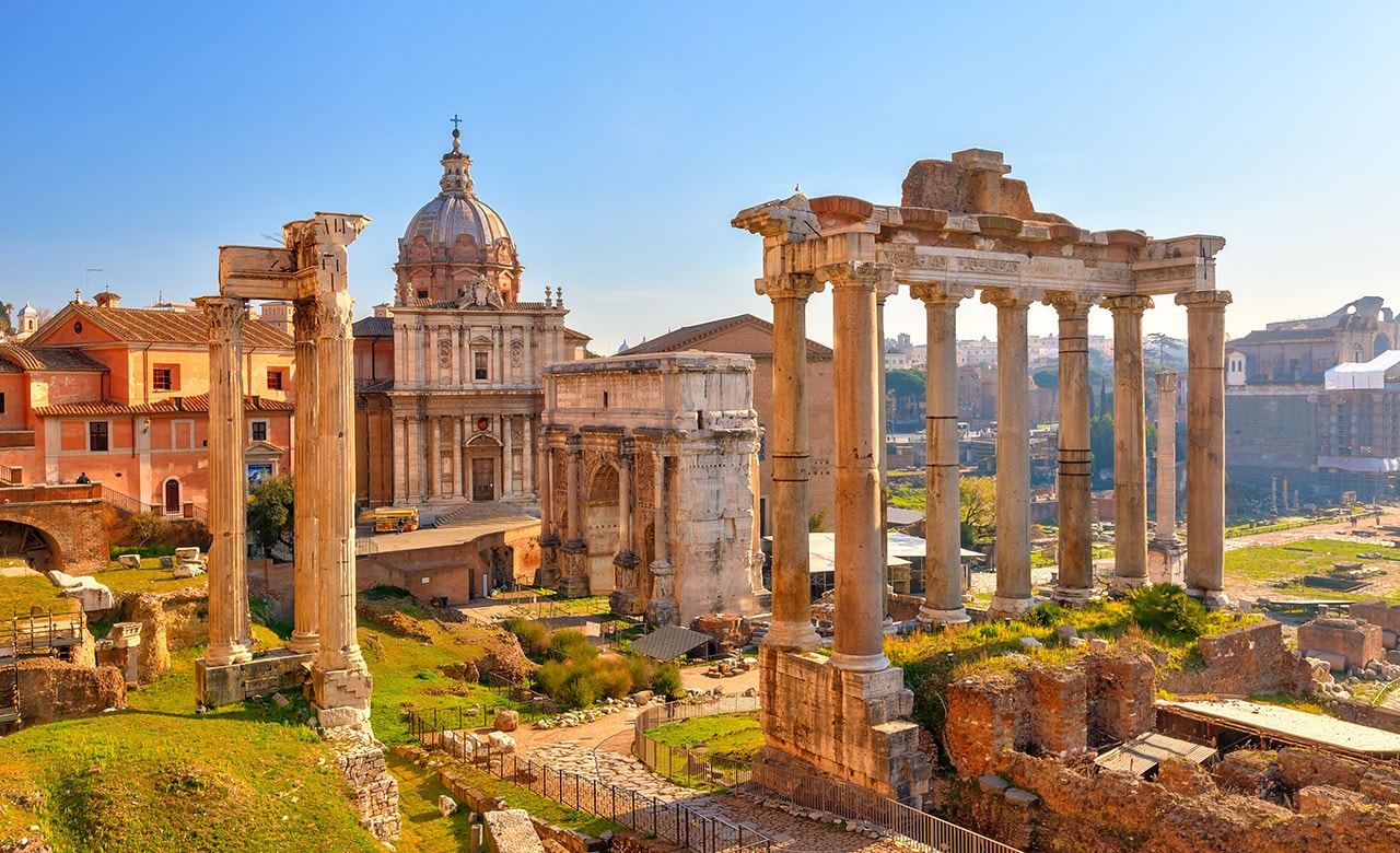 All roads lead to Rome, but so do many ships! 
