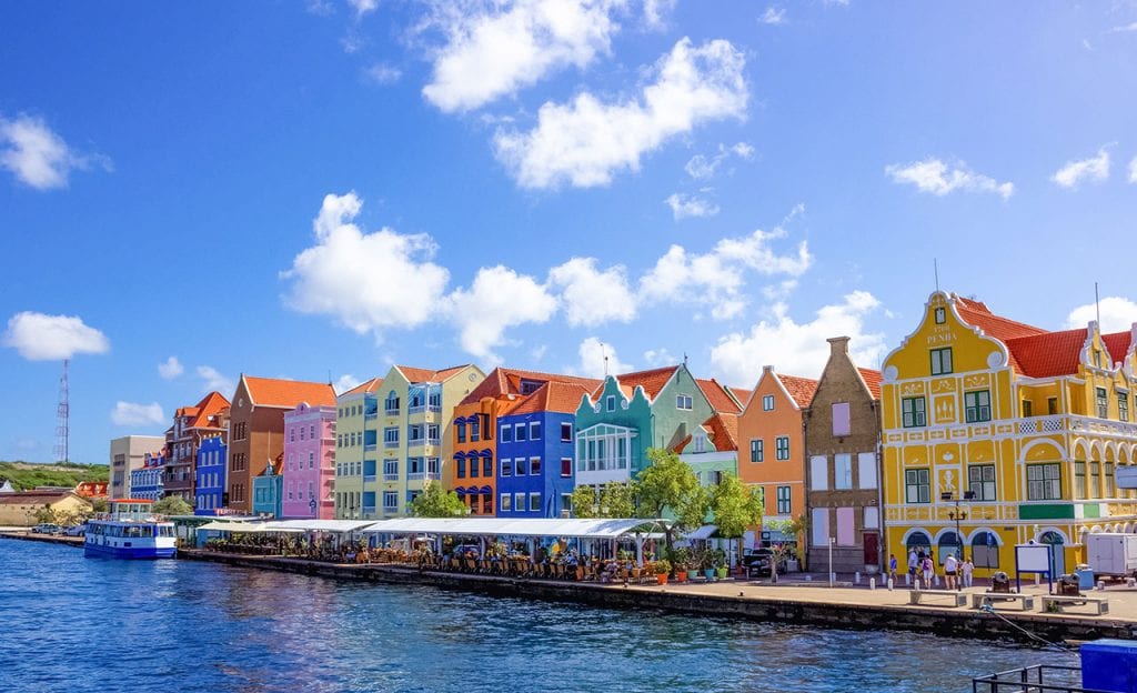 Handelskade neighborhood in Willemstad, Curaçao