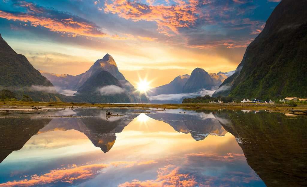 Fiordland national park is New Zealand