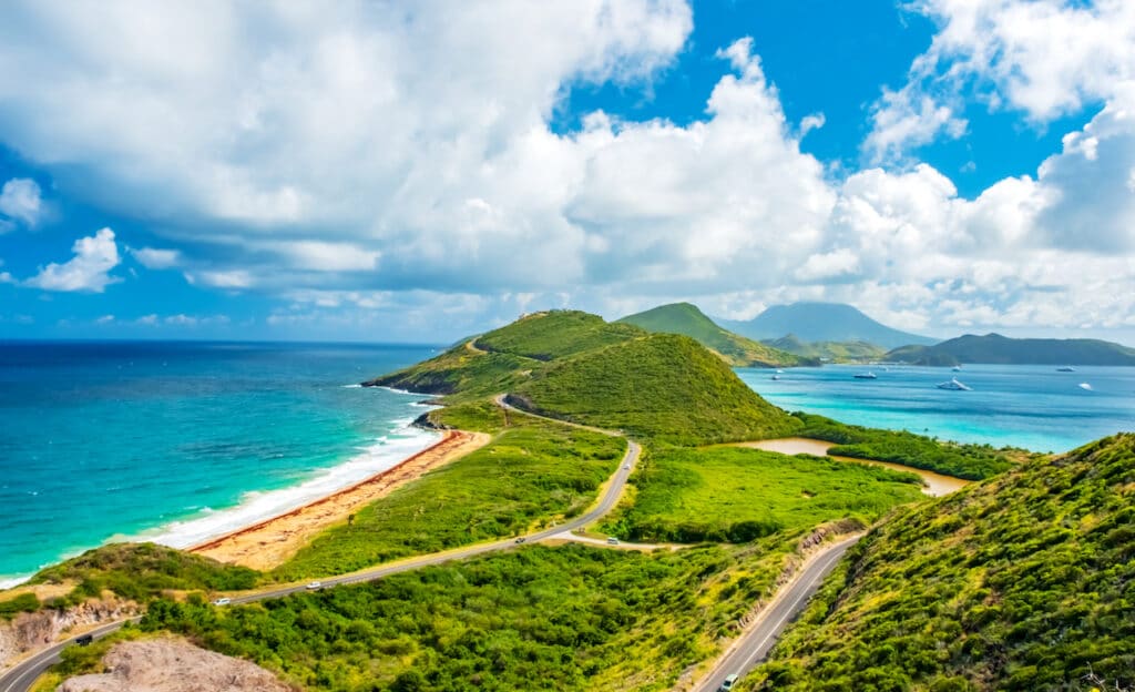 Panoramic view of St. Kitts and Nevis