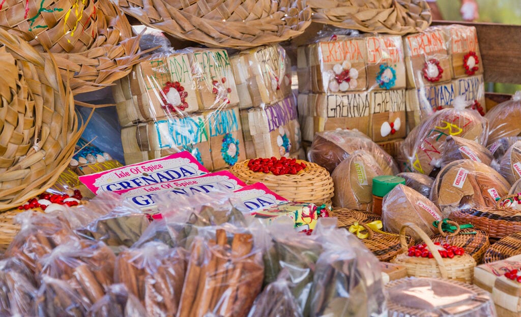 Spice market in Grenada.
