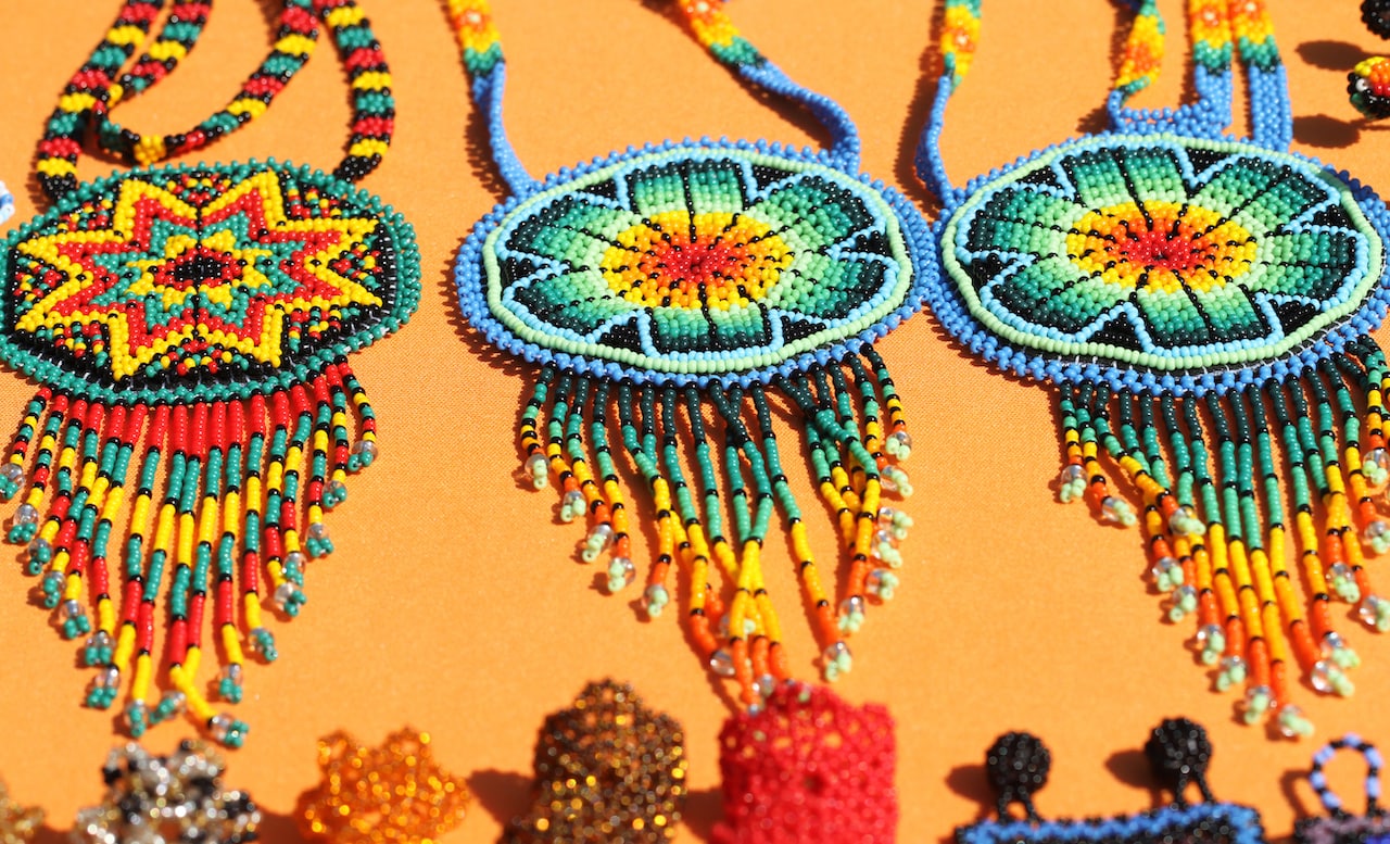 Huichol pieces are a great way to remember the vibrant colors of Mexico.