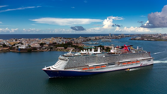 carnival mardi gras setting sail from port canaveral