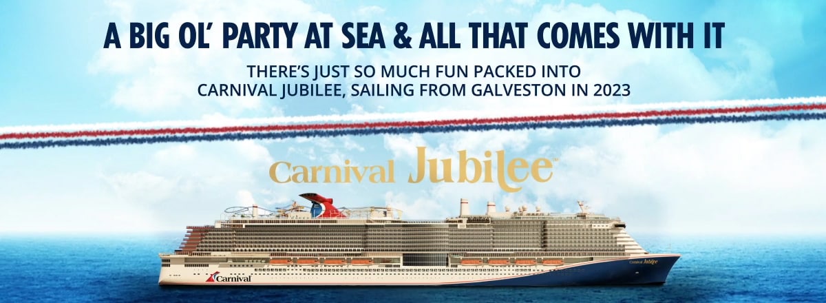carnival jubilee sailing at sea