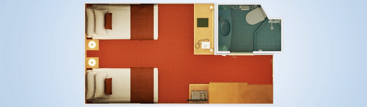 Carnival Magic Interior Stateroom Floorplan