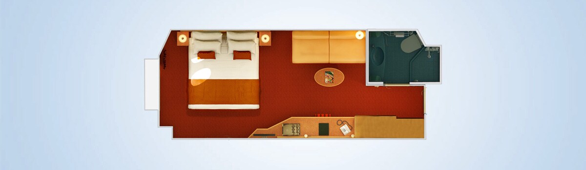 Carnival Magic Porthole Stateroom Floorplan