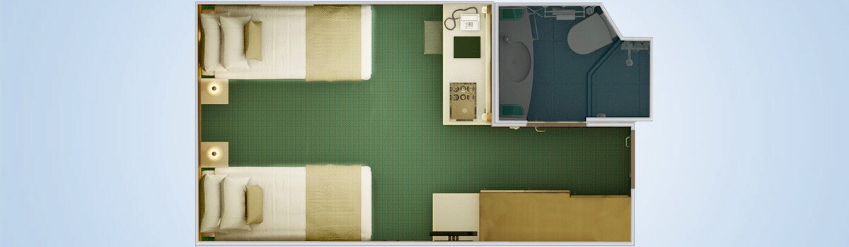 Carnival Magic Cloud 9 Spa Interior Stateroom Floorplan