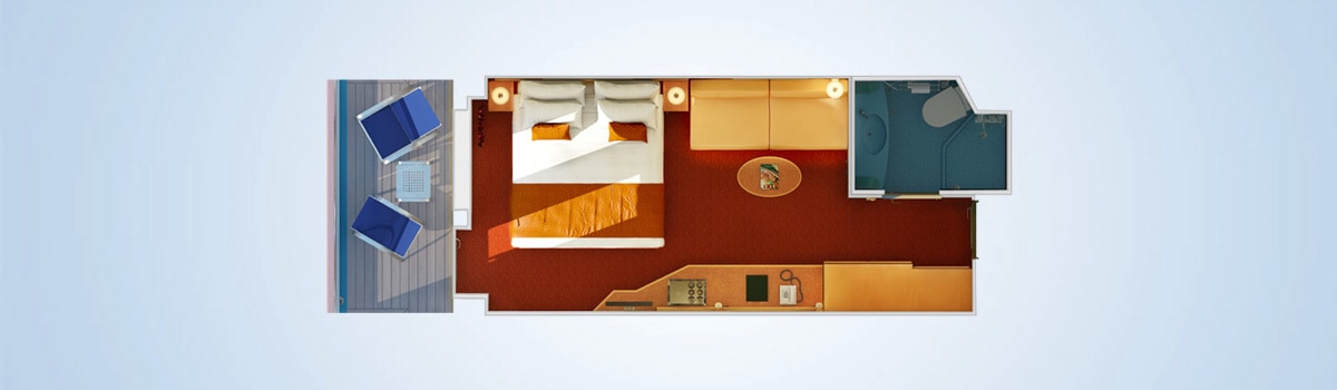 Carnival Magic Balcony Stateroom Floorplan