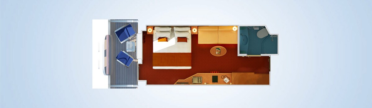 Carnival Magic Cove Balcony Stateroom Floorplan