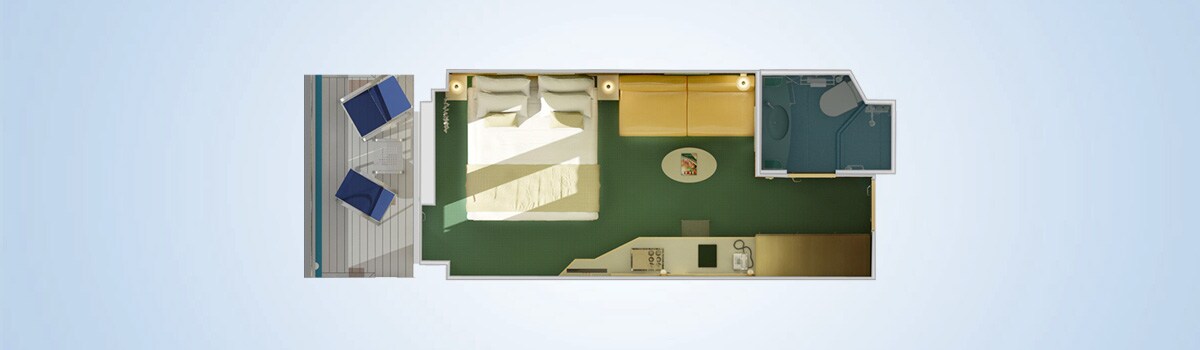 Carnival Magic Cloud 9 Spa Balcony Stateroom Floorplan