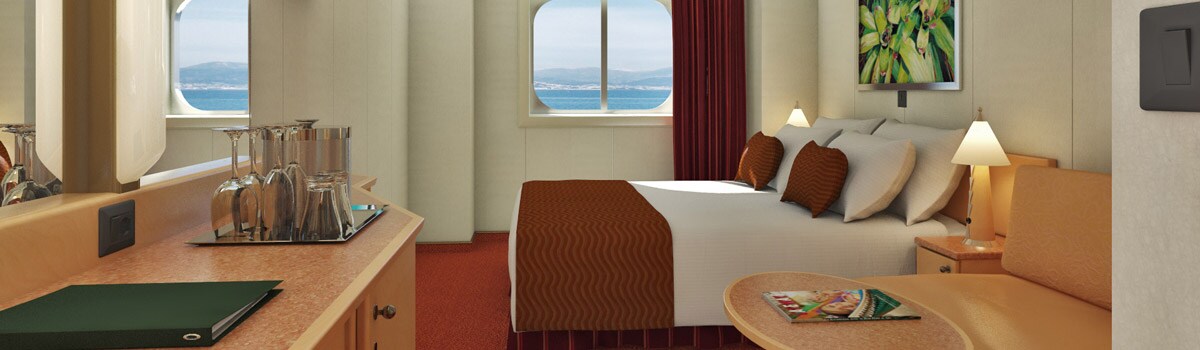 Carnival Magic Deluxe Ocean View (Obstructed Views) Stateroom