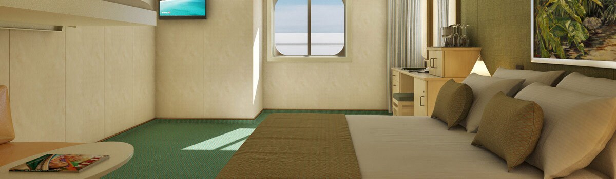 Carnival Magic Cloud 9 Spa Ocean View (Walkway Views) Stateroom