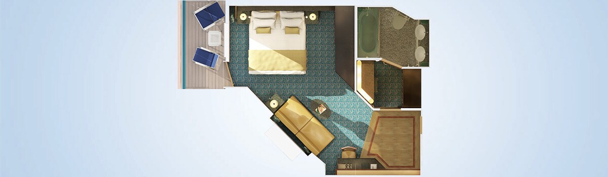Carnival Magic Junior Suite Floorplan