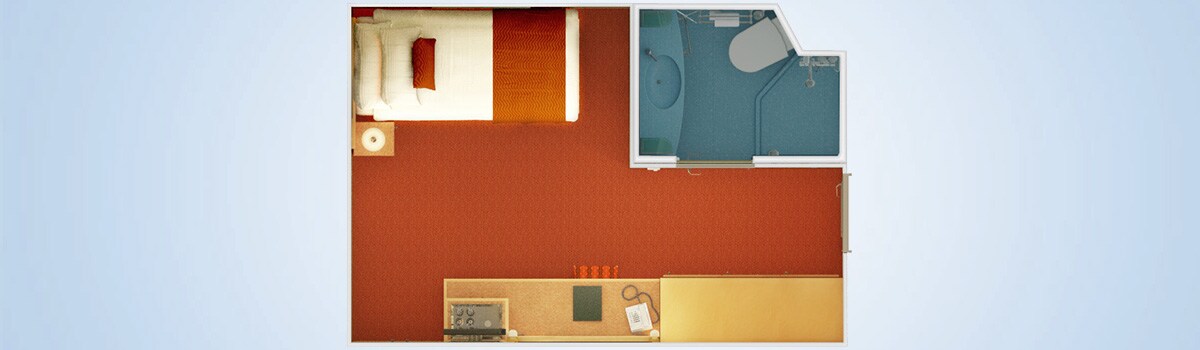 Carnival Magic Interior Upper/Lower Stateroom Floorplan
